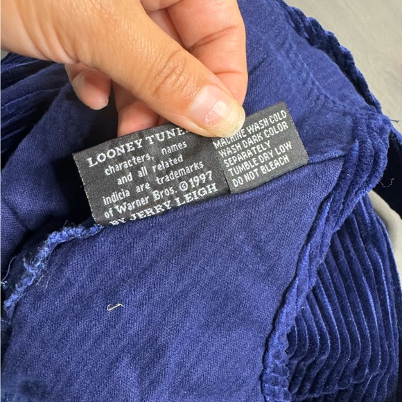 Vintage Tweety Bird LOONEY TUNES Overalls Corduroy - Picture 4 of 9